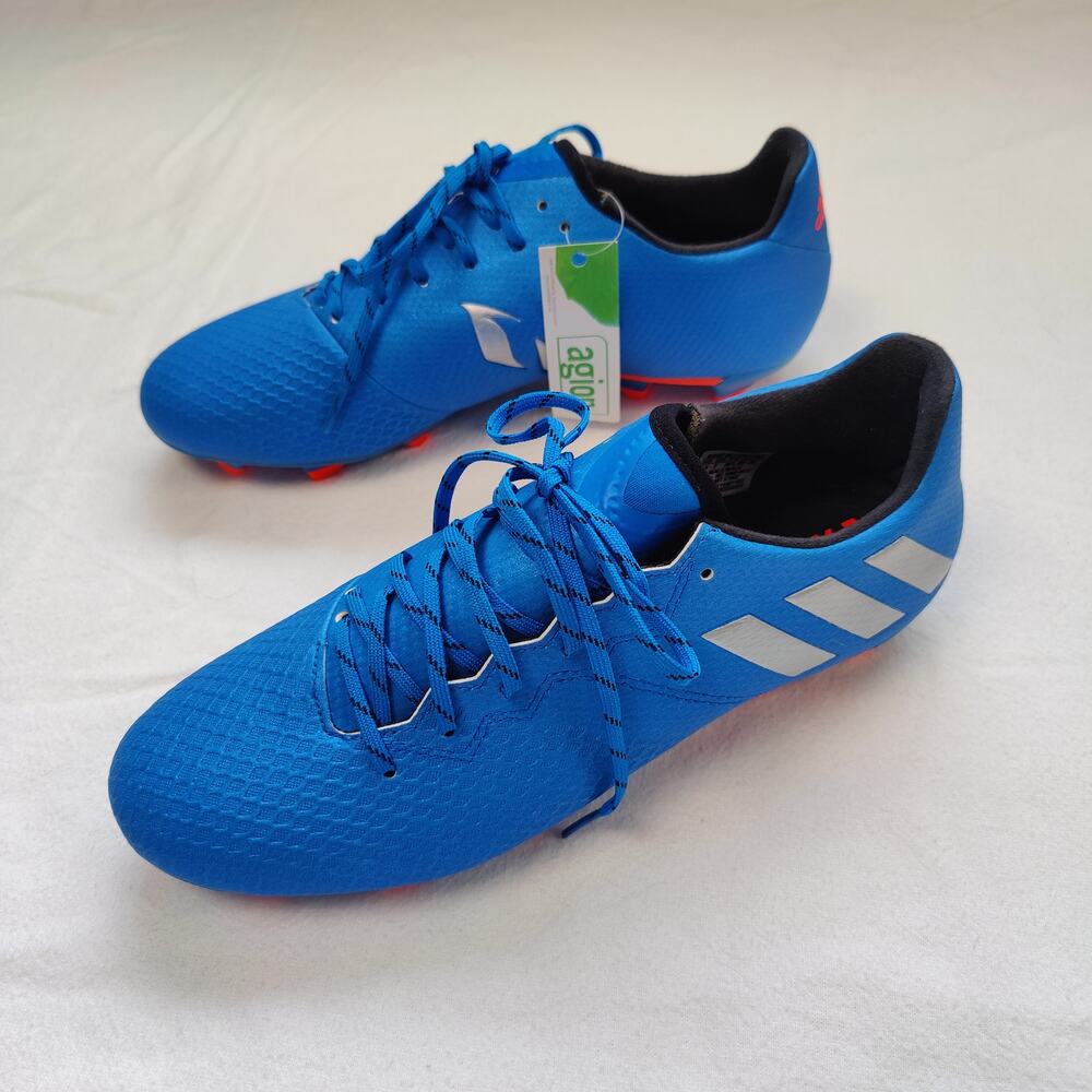 Outdoor Sport Adidas Messi 16.3 AG Shock Blue/Silver Soccer Athlete Cleats